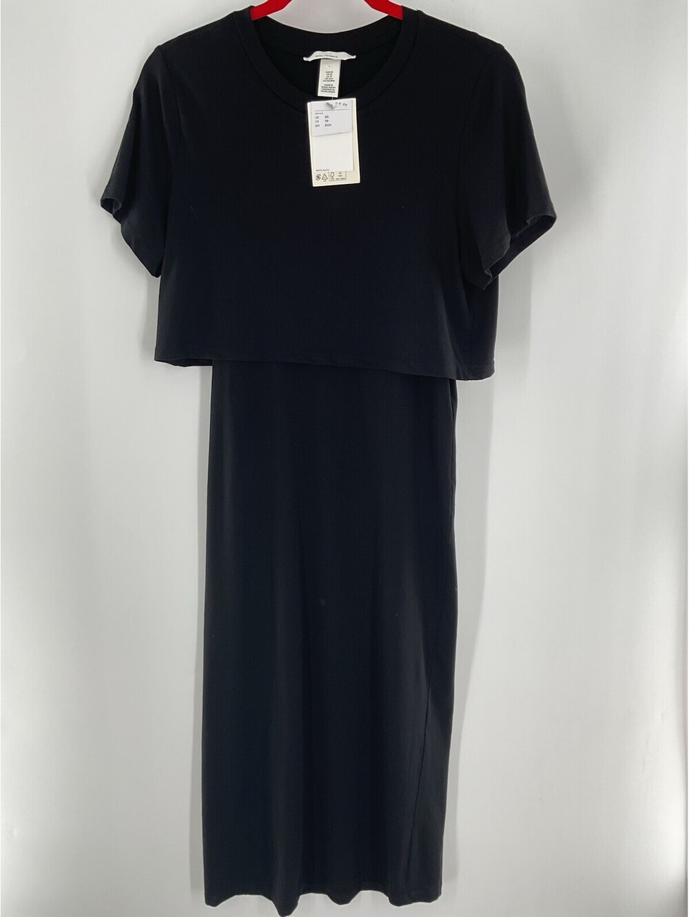 H&M Mama Maternity Midi Black Dress XS 130